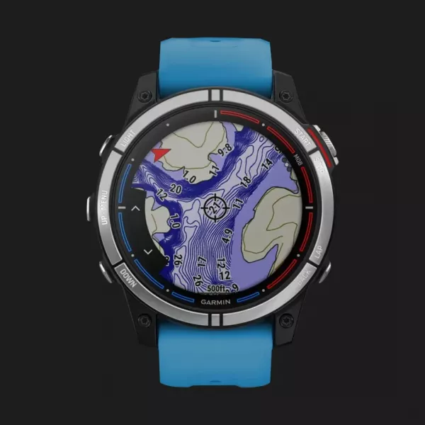 Garmin Quatix 7 Standard Edition Marine GPS Smartwatch with Сirrus Blue Band