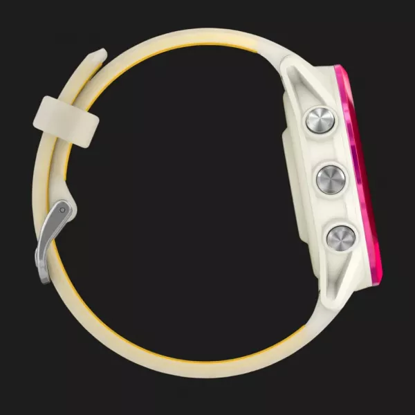 Garmin Forerunner 570 42mm Raspberry Aluminum with Translucent Bone/Mango Band